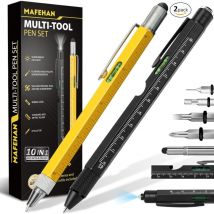 Coffret de stylos multifonctions 10 en 1, cadeau pour papa, homme, grand-père, cadeaux de Noël pour adultes pour hommes, gadgets sympas pour hommes,