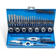 Coffret de Tarauds et Filières,32 pièces Kit de Filetage M3-M12 pour la Création et la Réparation de Filetage Taraudage et Filetage