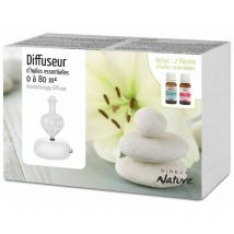 Achat Nature - coffret diffuseur bois galea blanc + 2 huiles ess