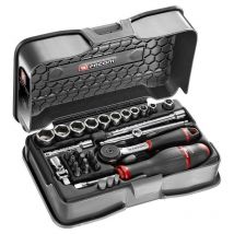 Coffret Douille 1/4' 6 pans mm R.161B Facom 31 pièces - R.161-5P6
