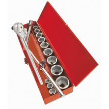 Coffret douilles et accessoires 3/4 - 17 outils sam - 78CH16
