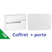 Schneider - Coffret électrique 18 Modules avec porte R9H18401 + R9H18421
