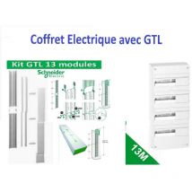 Schneider - Coffret électrique 52 Modules - 4 Rangées de 13 modules R9H13404 + gtl 13 m R9HKT13