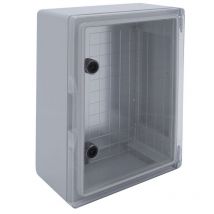 Em Distribution - Coffret électrique abs 500x350x195 étanche IP65 - Porte transparente - avec plaque de fond