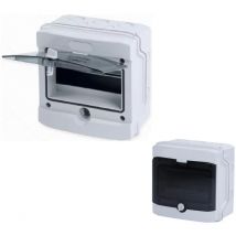 Ame Distribution - Coffret électrique étanche 8 modules IP65 livré + 6 entrées câble et borniers