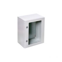 Coffret électrique étanche IP66 en métal IDE Argenta - Dimensions ARGENTA - 9T (HxLxP) 300x400x200 Porte VITRÉE