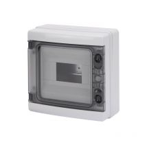Coffret électrique étanche 40 CD - 8 modules - avec borniers - gris - GEWISS