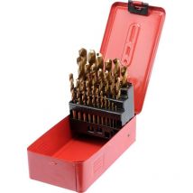 Coffret Forets À Métaux Titane-Hss 1,0 - 13 Mm 25 Pièces Yato 22340