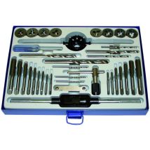 Coffret 37pcs forets HSS, tarauds, filières et accessoires - OM 9221 - CLAS Equipements
