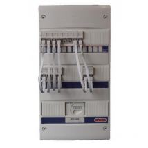 Coffret électrique étanche 40 CD - 12 modules - avec borniers - gris - GEWISS