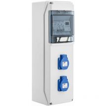 Batilec - Coffret électrique piscine avec horloge électronique + id 40A 30mA ac + 2 disj 16A + 2 prises