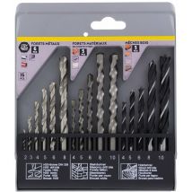 Coffret metal bois eco 16 pcs