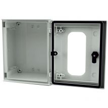 Coffret mural RS PRO en Fibre de verre renforcé en polyester Gris clair RAL 7035, IP66 ( Prix pour 1 )