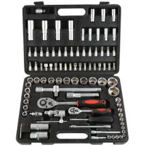 Coffret à outils avec 94 Pièces Tournevis Mallette à outils à cliquet / écrou Noir