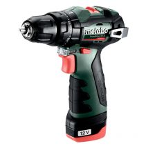 Coffret Perceuse à percussion 12 v sans fil PowerMaxx sb bl 2 x 2,0 Ah Li-Power, LC12 - Metabo