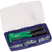 Coffret de rivetage HR601 – 100 rivets – Rivet – Matières, Longueur, Quantité par pack, Type de rivet