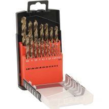 Coffret pvc 19 forets 5% cobalt taille meule metaux hss -drakkar tools S22232