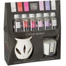 1001kdo - Coffret senteur bougie encens vanille