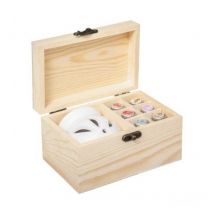 Coffret Senteur Parfumé 10 Pièces 'Bois' 15cm Beige
