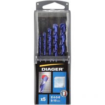 Fegemu - Coffret 5 forets ceramik attachement cylindrique - 214B