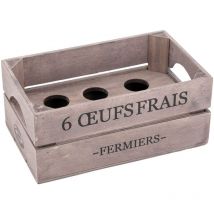 Boîte à oeufs en bois