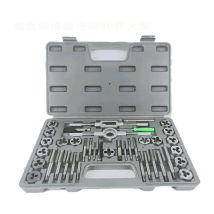 Coffret Tarauds et Filières Métrique 40 Pièces M3-M12 en Acier Kit Tarauds à Goujure Filières de Filetage Extracteurs de Vis