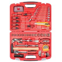 Coffret universel 80 pièces – Outillage multi-outils – Acier chrome-vanadium – Mallette ABS robuste