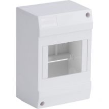 Coffret vide 1 rangee 4 modules 84X130X63MM