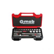 Mob Outillage - mob - Coffrets box 3/8'' 23 pièces cliquet rond