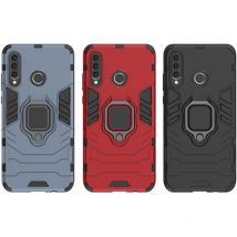 Markenlos - Ring Armor Kickstand Panzerhülle Bumper kompatibel mit Silikon Hard Case Hülle Zubehör Tasche OnePlus 10 Pro 5G Schwarz