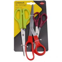 Ciseaux bimatiere lame inox 3 pièces - pour le bri - - Cogex