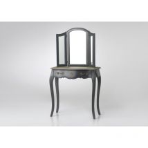 Amadeus - Coiffeuse gris anthracite 1 tiroir Murano
