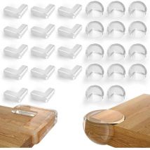 Coin de Table Protection Bébé, 28 Pièces Protections D'angles et Rebords Protection Coin de Table Protection Angle Bébés avec Une Super Colle