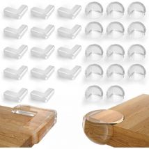 Cyslmuk - Coin de Table Protection Bébé, 28 Pièces Protections D'angles et Rebords Protection Coin de Table Protection Angle Bébés avec Une Super
