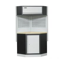 Coin pour mobiliers atelier ensemble etabli râtelier armoire garage Fervi A007F