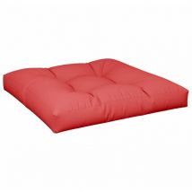 Cojín para sofá de palets de tela rojo 80x80x12 cm Vidaxl 820231