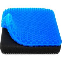 Cojín de gel para asiento, cojín refrescante para asiento (extragrande y grueso), diseño de panal transpirable, cojín para silla de oficina/silla de