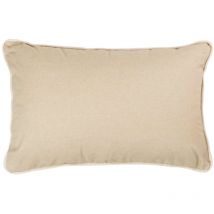Cojin Lino Beige 45x30 Cm