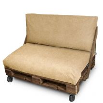 Cojín para palets Polipiel Exterior Patagonia Beige Funda Asiento 120x80x20 Sin Relleno Patagonia Beige