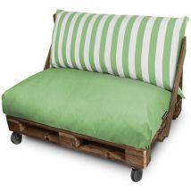 Cojín para Palets Toldotex Verde Asiento y/o Respaldo 120x60x20 (liso) Verde