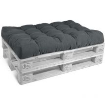 Beautissu - Cojín Palet, sofá-Palet y europalet Eco Style - Cojín de Asiento Acolchado 120x80x15 cm Gris grafito, 120x80x15 cm