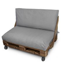 Happers - Housse coussin palette d'extérieur Siège et/ou Dossier 120x60x20 Sans Garnissage Gris Clair Naylim Mate