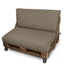 Happers - Housse coussin palette d'extérieur Siège et/ou Dossier 120x60x20 Sans Garnissage Sable Naylim Mate