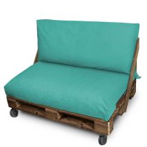 Happers - Cojín para palets Asiento y/o Respaldo 120x60x20 Turquesa Naylim Mate