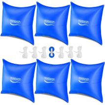 MONZANA Cojín de piscina Monzana hasta -20°C Cojín de invierno XXL incl. cuerda PVC Doble costura Válvula de seguridad Ojales Cubierta de piscina