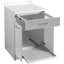 Base 60X60xH86 con due ante con stendino estraibile Melanzana - Colavene