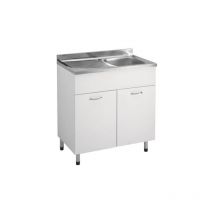 Mobile con lavello 90x50 ad una vasca e gocciolatoio a sinistra