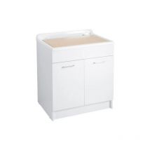 Lavatoio Colavene Twist Max 2 Ante e Asse Lavapanni 80x60x88 Bianco - 24180B