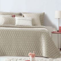 Antilo - Colcha Bouti naroa de 105 cm - Beig