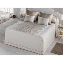 Tejidos Jvr - Colcha edredón bellini de 105 cm - Con relleno - Oro